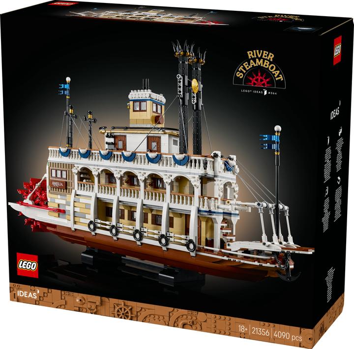 Produktbild LEGO Flussraddampfer (21356, LEGO Ideas, LEGO Seltene Sets)