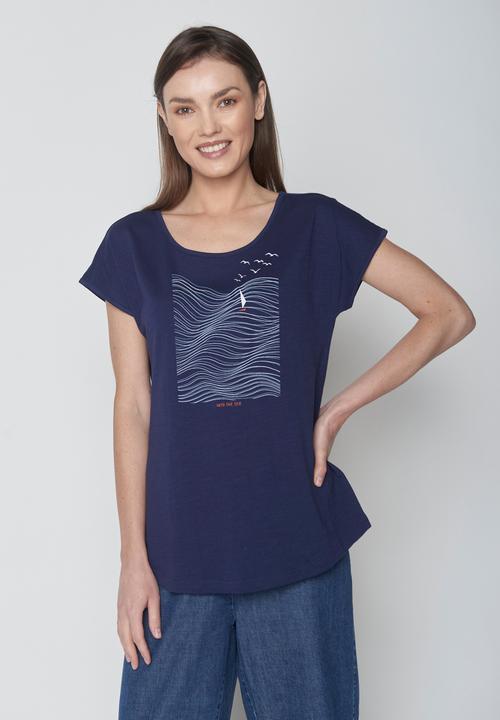 Actual product image Greenbomb Women's Nature High Sea Cool T-Shirt (XS)