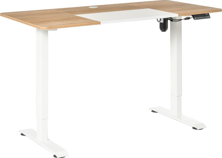 Vinsetto PC-Tisch elektrisch höhenverstellbar, LED-Anzeige (140 x 116 cm)