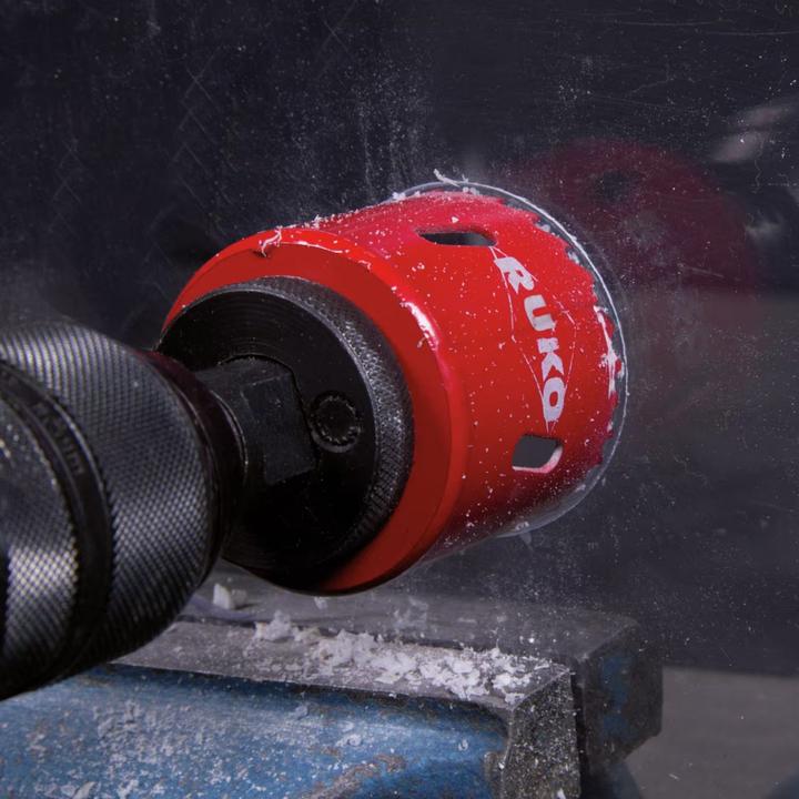 Actual product image Ruko Bimetal hole saws HSS variable teeth (210 millimetres)