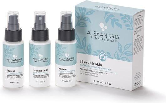 Immagine prodotto Alexandria I Love My Skin Cleanse & Hydrate Travel Kit 3 x 59 ml (Set per la cura dei capelli)