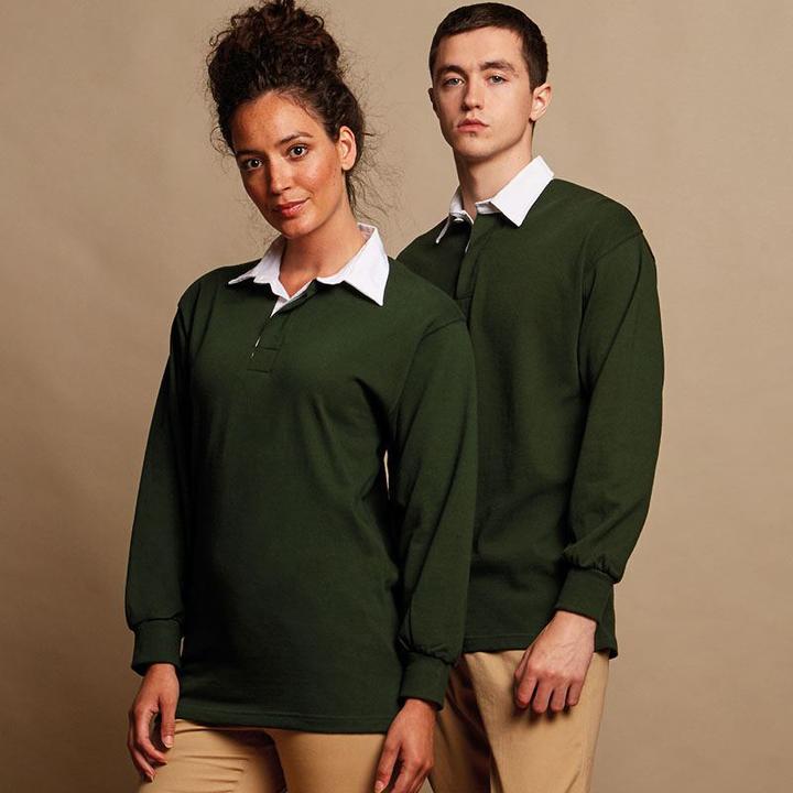 Immagine prodotto Front Row Camicia da rugby sportiva a maniche lunghe (L)