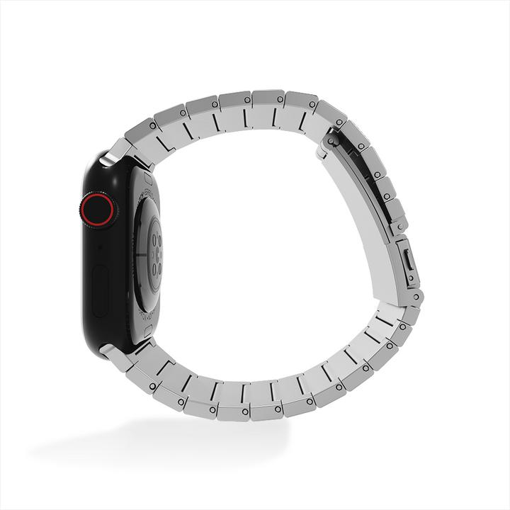 Actual product image Strap-it Smartwatch bandje - Geschikt voor Apple Watch luxe bandje - zilver - Horlogeband / Polsband (Titanium)