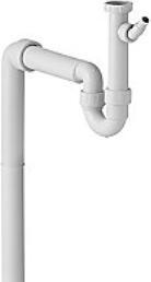 Produktbild Geberit Hvid universal køkkenvandlås 50mm x 1 1/2" til køkkenvaske med enkeltvask (1 1/2“)