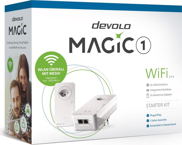 Immagine prodotto Devolo Magic 1 WiFi starter kit 2-1-2 (1200 Mbit/s)
