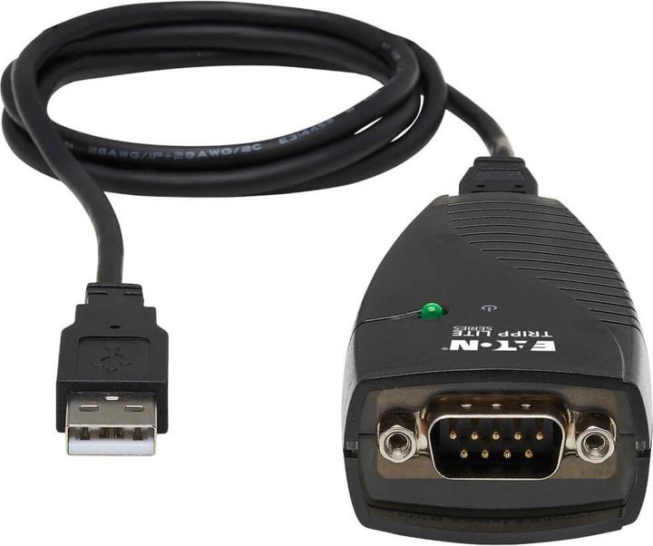 Actual product image Eaton Tripp Lite Series Keyspan High Speed USB to Serial Adapter (DB9F, USB-A, 7.87 cm)