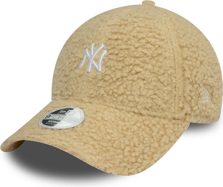 Actual product image New Era 9Forty Ladies Sherpa Cap - BORG NY Yankees beige
