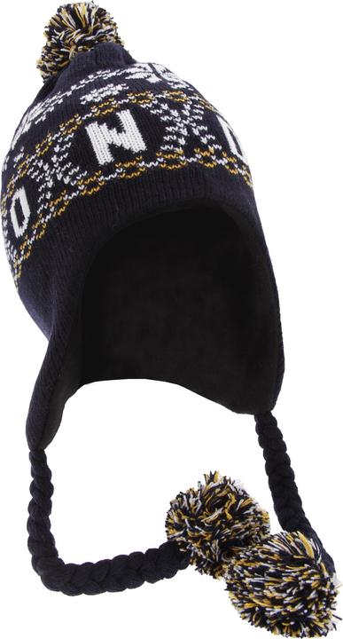 Actual product image Winter hat knitted bobble hat with bobble and tassels Norwegian pattern design (One size)