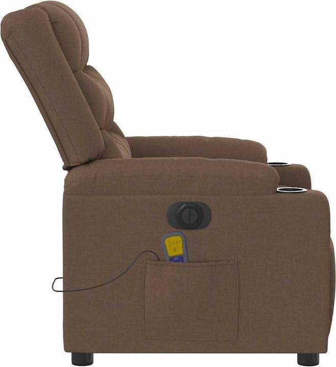 Immagine prodotto VidaXL Sedia da massaggio elettrica in tessuto marrone