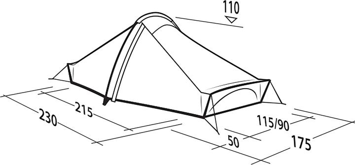 Actual product image Robens Starlight 2 Exp (Dome tent, 2.50 kg, 2 persons)