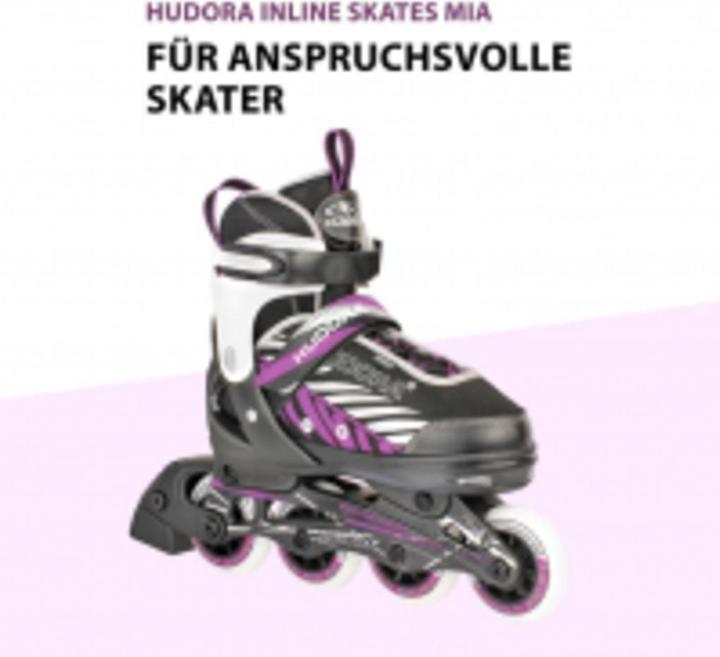 Productafbeelding Hudora Inline Skates Zwart/Paars (37, 38, 39, 40)