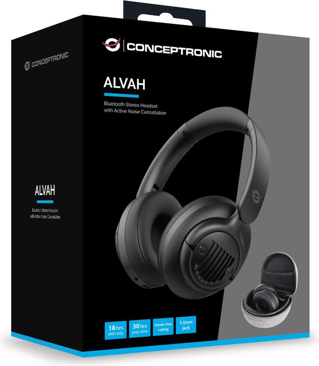 Produktbild Conceptronic Alvah02B (ANC, 25 h, Kabellos, Kabelgebunden)