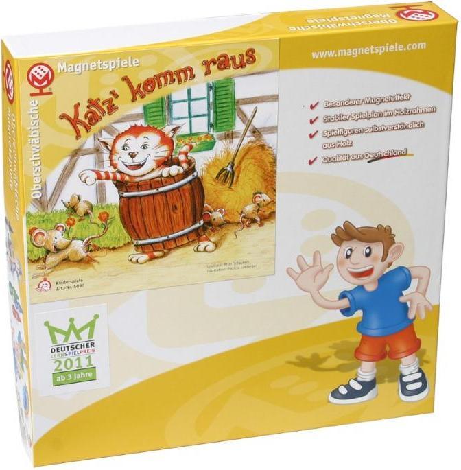 Produktbild Oberschwäbische Magnetspiele 65085 - Katz' komm raus, Brett-Figurenspiel, 2-4 Spieler, ab 4 Jahren (DE-Ausgabe) (Deutsch)