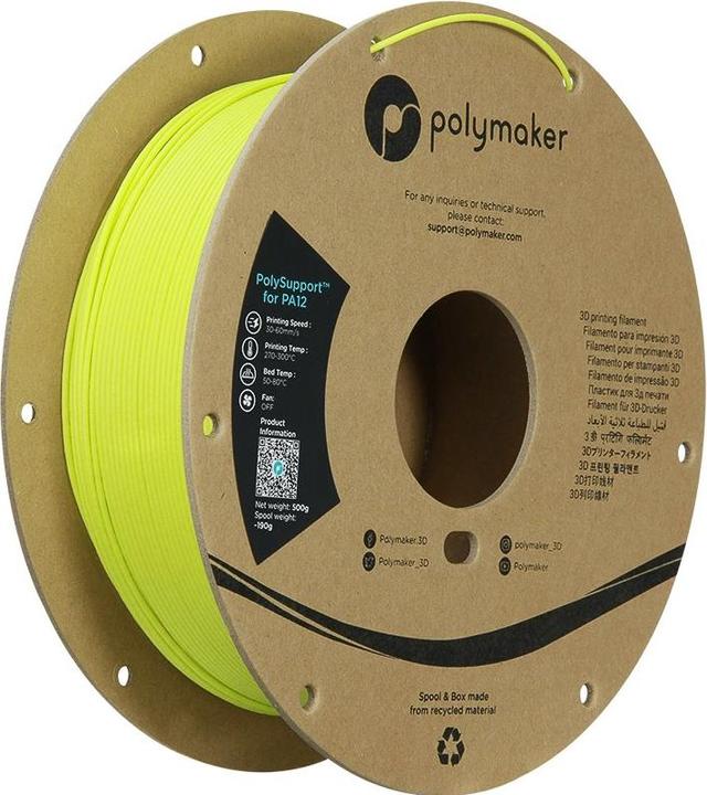 Actual product image Polymaker PolySupport for PA12- Breakaway - GRASS Grün 1,75 mm 500 g (1.75 mm, 500 g, Green)