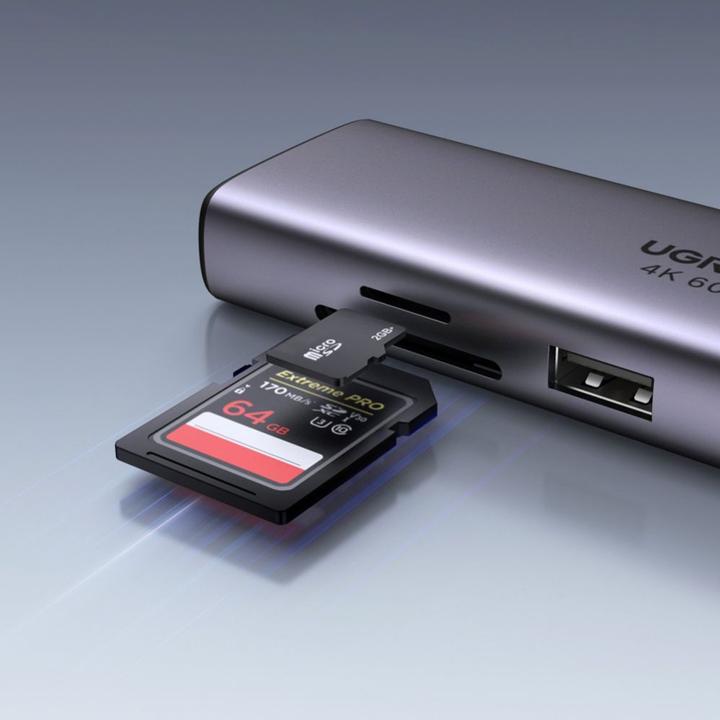 Image du produit Ugreen 7in1 HUB multifonction (USB-C, 7 Ports)
