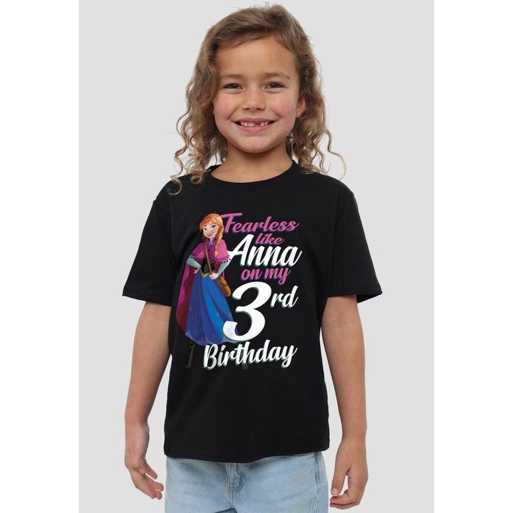 Immagine prodotto Disney Frozen Fearless Like Anna Maglietta Terzo Compleanno Bambini (140)