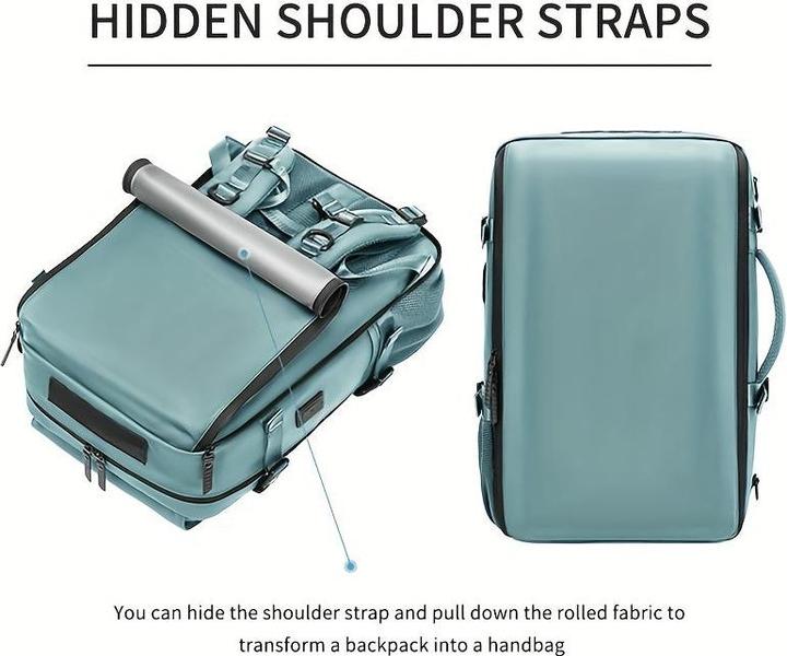 Produktbild Only-Bags.Store Wasserdicht 40.64 Cm Business Laptop Rucksack, Reise-Rucksack mit separater Schuhtasche, Outdoor