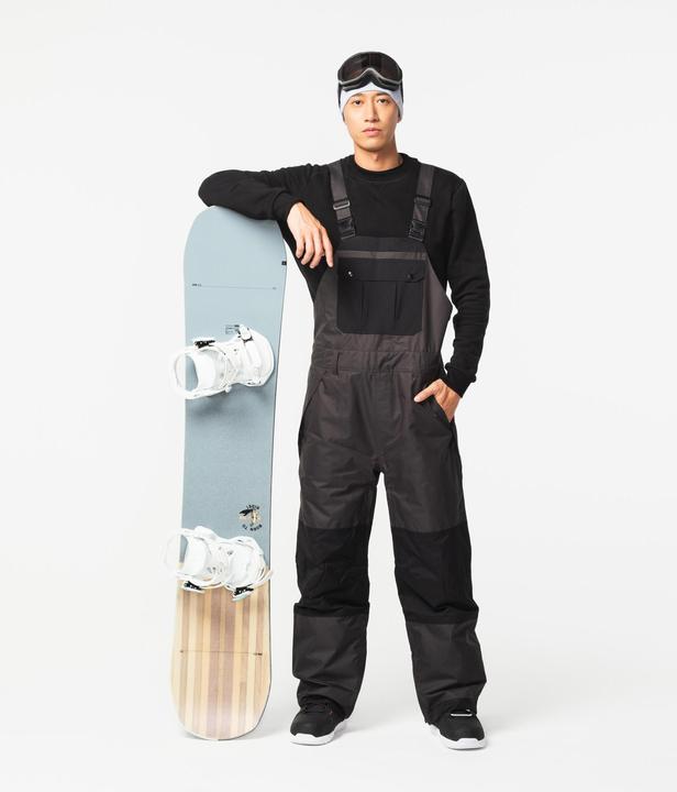 Actual product image Dreamscape Snowboard trousers dungarees adults waterproof - 500 black (L)