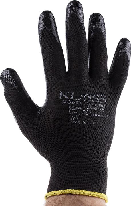 Produktbild Rs Pro Black Nitrile coated polyester glove 10 (10)