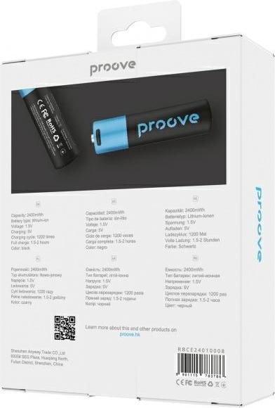 Immagine prodotto Varta Proove Rechargeable AA Batteries 2400mWh 2pcs black (2 pz., AA, 2400 mAh)