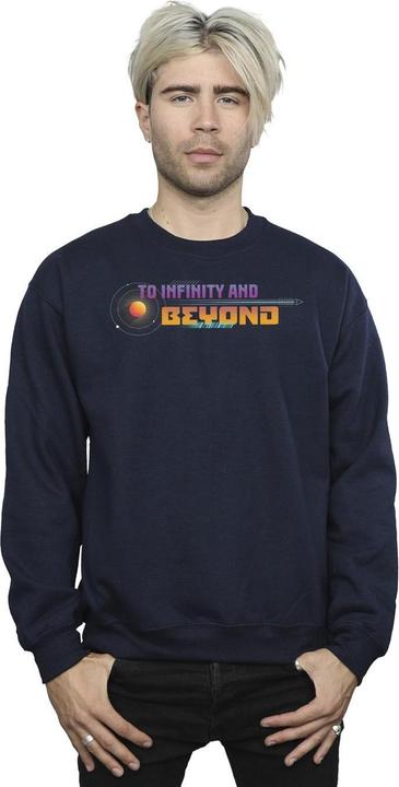 Actual product image Disney Mens Lightyear Infinity And Beyond Text Sweatshirt (XXL)