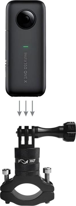 Produktbild Hermex Velo Actioncam-Halterung Fahrradlenker für Insta360 One X GoPro (Hero)
