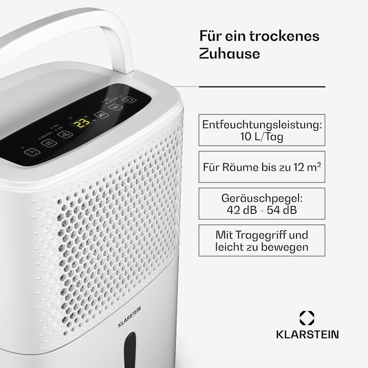 Image du produit Klarstein DryFy Luftentfeuchter (12 m², 10 l/24h)