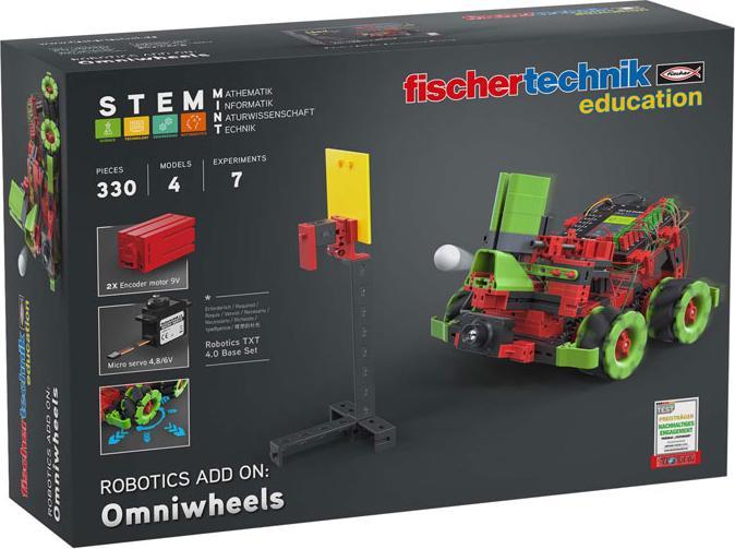 Immagine prodotto Fischertechnik Modulo di espansione per robot Robotics Add On Omniwheels 559898
