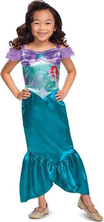 Actual product image The Little Mermaid Girls Basic Plus Ariel Costume Dress (110, 116)