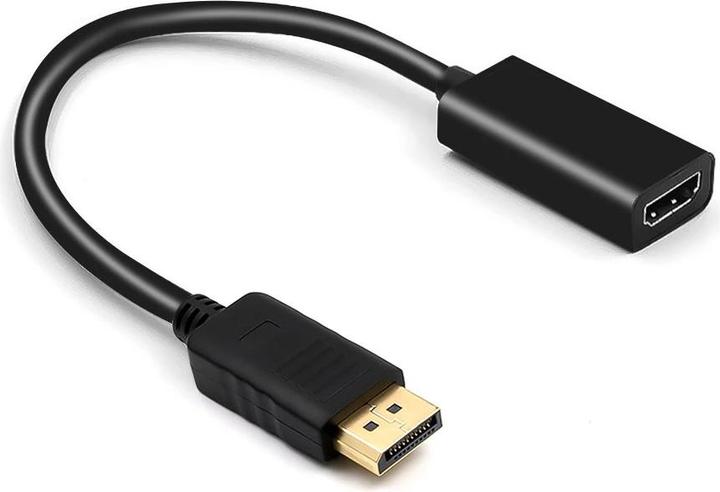 Actual product image Montiss Adapter DisplayPort v1.4 - HDMI v2.0 MT068 Black (HDMI, 20 cm)