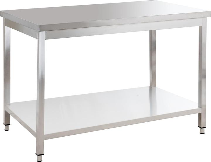 Produktbild Gastro Hero Edelstahl Arbeitstisch Basic mit Grundboden