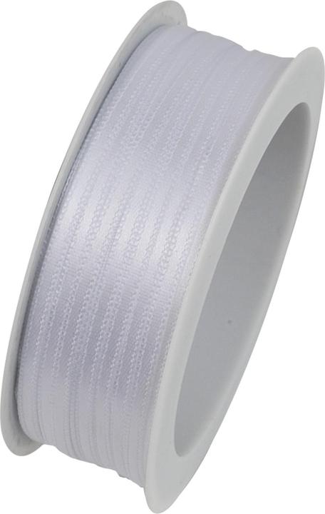 Produktbild Goldina Doppelsatinband 3mmx50m weiss (Geschenkband)