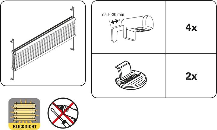 Produktbild Gardinia Easyfix Plissee (85 x 130 cm)