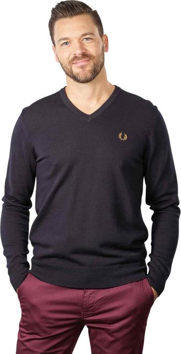 Image du produit Fred Perry Classic V Neck Jumper Navy (XL)