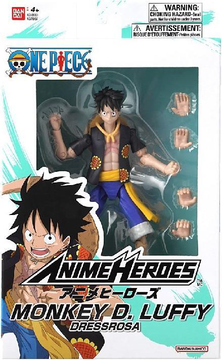 Image du produit Bandai ONE PIECE - Monkey D. Luffy "Vers. Dressrosa" -Fig. Anime Heroes 17cm