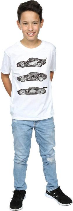 Immagine prodotto Disney Cars Text Racers Maglietta Ragazzi (140, 146)