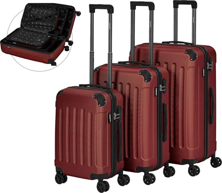 Arebos Reisekoffer (94 l, M (50 - 90l), L (90 - 115l), XL (ab 115l))