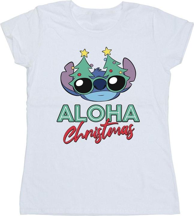 Disney Lilo And Stitch Christmas Tree Shades TShirt (S)