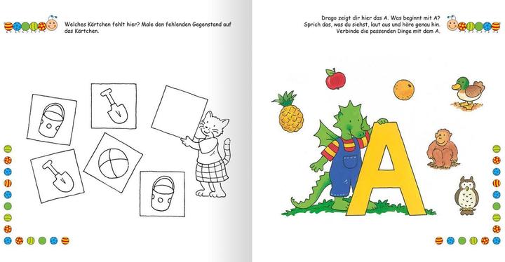 Produktbild Lernraupe - Mein grosses Übungsbuch für den Kindergarten (Deutsch, Corina Beurenmeister, Angela Wiesner, 2021)