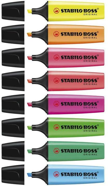 Actual product image STABILO Boss Original (Assorted, 5 mm, 8 x)