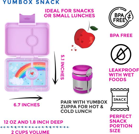 Immagine prodotto Yumbox Portamerenda Snack S Lulu viola