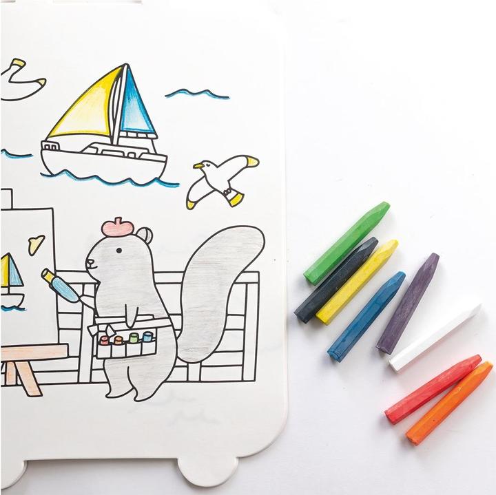 Actual product image Jaq Jaq Bird 8 Chalk Butterstix with watercolour pencil (Multicoloured, 9 x)