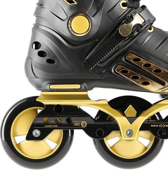 Produktbild Nils Na20006 Schwarz Und Gold Grösse M. 36 Extreme Slalom Inline Skates (36)