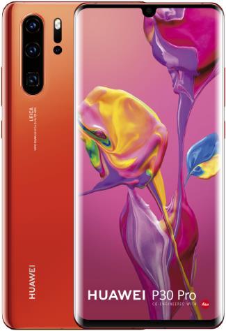 Huawei P30 Pro (128 GB, Amber Sunrise, 6.47", Doppia SIM Ibrida, 40 Mpx, 4G)