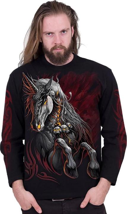 Produktbild Spiral Infernal Unicorn TShirt Langärmlig (M)