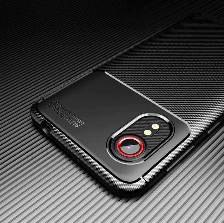 Produktbild Screenguard Samsung Galaxy Xcover 5 Hülle Carbon Design TPU Case (Samsung Galaxy Xcover 5)