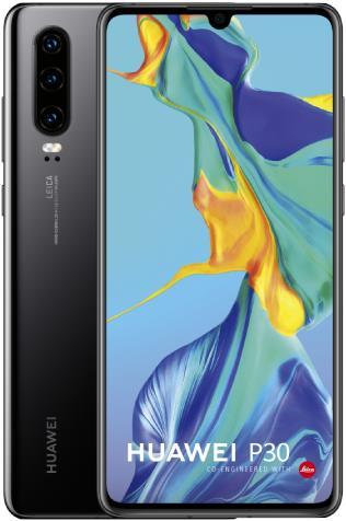 Actual product image Huawei P30 (128 GB, Black, 6.10", Dual SIM, 40 Mpx, 4G)