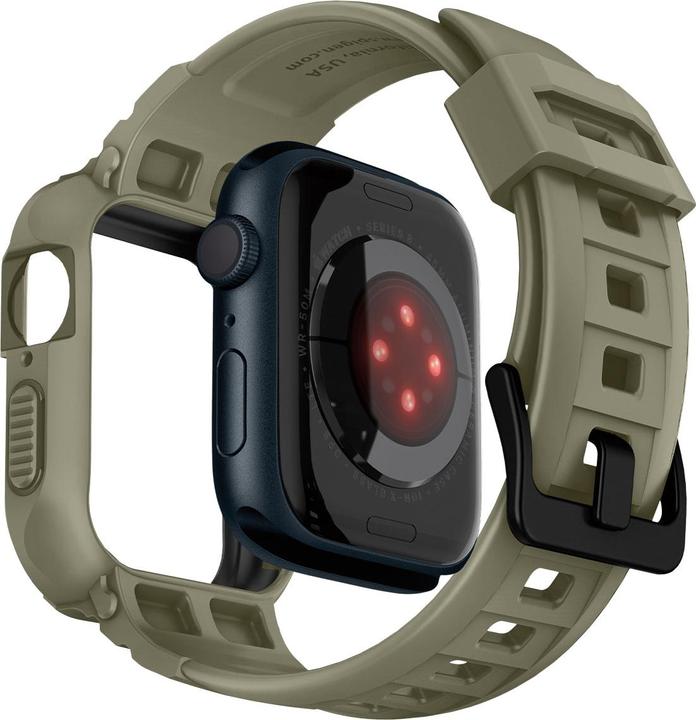 Produktbild Spigen RUGGED ARMOR?PRO? APPLE WATCH 4 / 5 / 6 / 7 / 8 / SE (44 / 45 MM) VINTAGE KHAKI (44 mm, 45 mm, Thermoplastisches Polyurethan (TPU))
