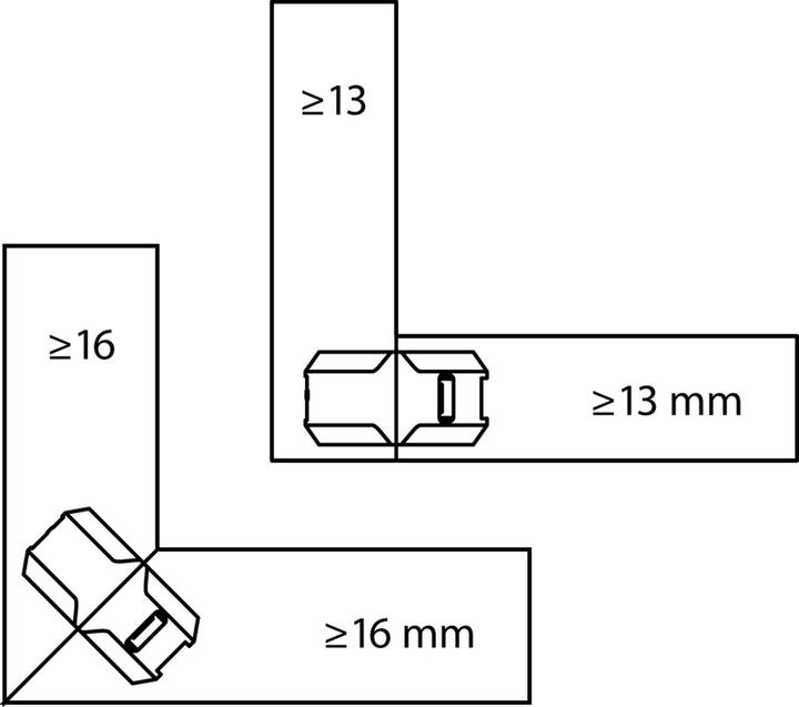 Produktbild Lamello Verbinder CLAMEX P-10 (Eckverbinder, 160 Stk.)