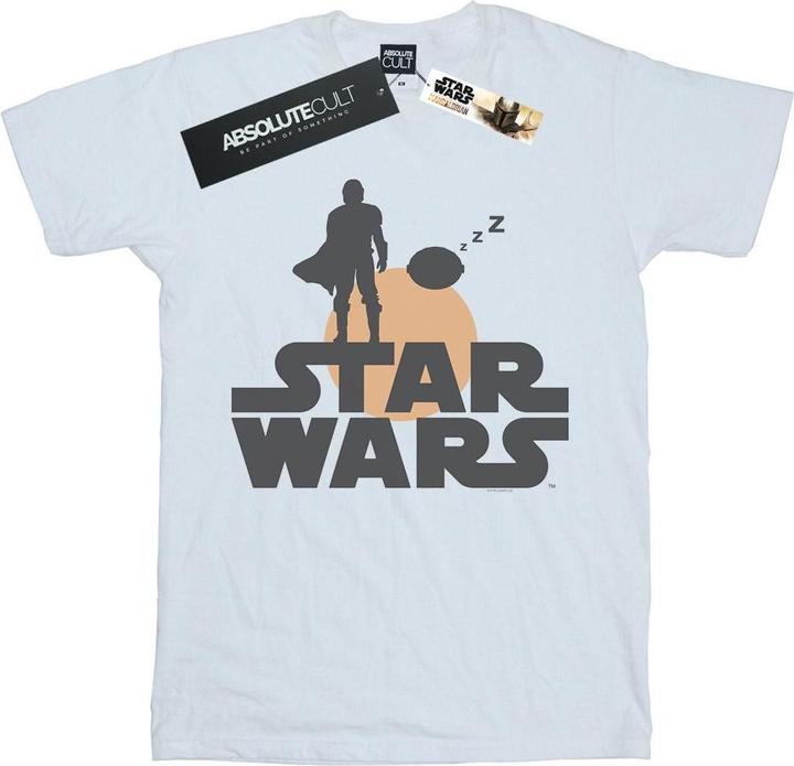Star Wars The Mandalorian Mando And The Child Silhouette TShirt (M)